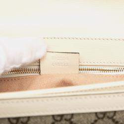 Pre Owned Gucci Brown Medium GG Supreme Horsebit 1955 Shoulder Bag