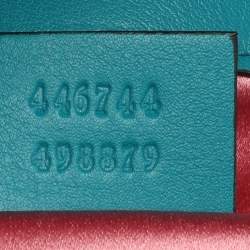 Pre Owned حقيبة كتف غوتشي ميني جي جي مارمونت قطيفة ماتيلاسيه خضراء