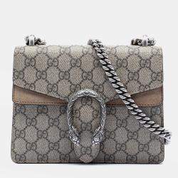 مملوكة مسبقًا Gucci Brown Small GG Supreme Dionysus Crossbody