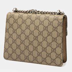 مملوكة مسبقًا حقيبة غوتشي كروس بودي GG سوبر يم بني صغيرة ديونيسوس