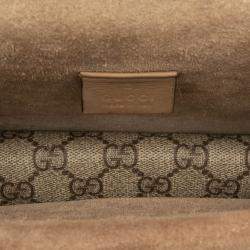 مملوكة مسبقًا حقيبة غوتشي كروس بودي GG سوبر يم بني صغيرة ديونيسوس