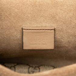 مملوكة مسبقًا حقيبة غوتشي كروس بودي GG سوبر يم بني صغيرة ديونيسوس