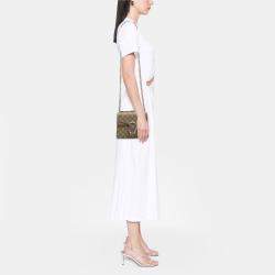 مملوكة مسبقًا حقيبة غوتشي كروس بودي GG سوبر يم بني صغيرة ديونيسوس