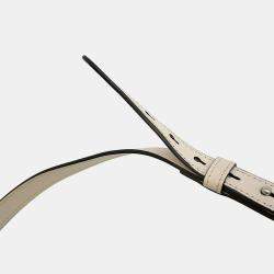 Pre Owned Gucci GG Marmont Apple Shoulder Bag White/Red/Beige Leather Size Small