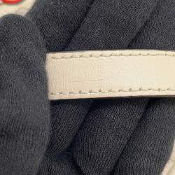 Pre Owned Gucci GG Marmont Apple Shoulder Bag White/Red/Beige Leather Size Small