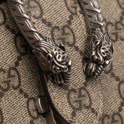 Pre Owned Gucci Brown Small GG Supreme Dionysus Crossbody