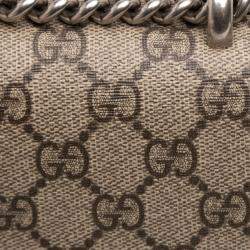 Pre Owned Gucci Brown Small GG Supreme Dionysus Crossbody