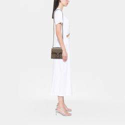 Pre Owned Gucci Brown Small GG Supreme Dionysus Crossbody