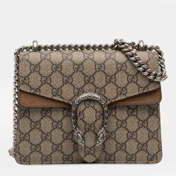 مملوكة مسبقًا Gucci Brown Small GG Supreme Dionysus Crossbody