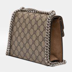 Pre Owned Gucci Brown Small GG Supreme Dionysus Crossbody