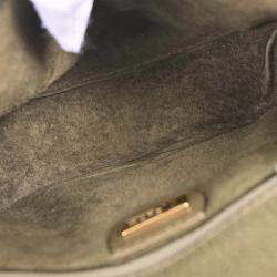 Pre Owned حقيبة غوتشي جلد أخضر