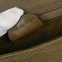 Pre Owned حقيبة غوتشي جلد أخضر