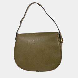 Pre Owned حقيبة غوتشي جلد أخضر