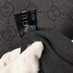 مملوكة مسبقًا Gucci Dark Gray Black GG Handbag