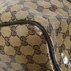 Pre Owned Gucci Brown GG Crystal Duffle Handbag