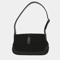 Pre Owned حقيبة يد غوتشي بلاك جاكي