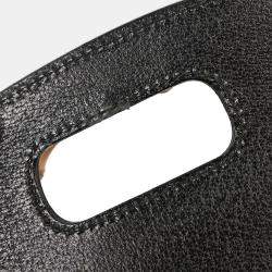 Pre Owned حقيبة يد 2 في 1 بامبو جلد خنزير أسود غوتشي