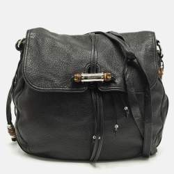 Pre Owned حقيبة كتف غوتشي غابة كبيرة جلد أسود