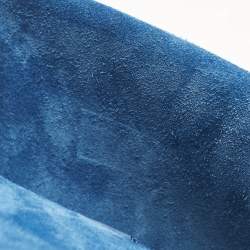 Pre Owned Gucci Dionysus Mini Blue/Beige GG Supreme Blooms Canvas and Suede Shoulder Bag