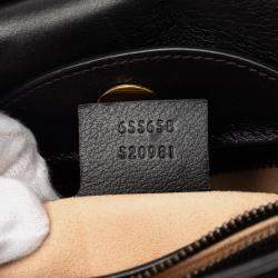 Pre Owned حقيبة غوتشي ديانا بامبو جلد العجل سوداء متوسطة