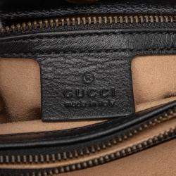 Pre Owned حقيبة غوتشي ديانا بامبو جلد العجل سوداء متوسطة