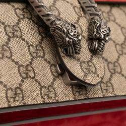 مملوكة مسبقًا حقيبة كتف غوتشي ديونيسوس جي جي سوبريم بنية متوسطة