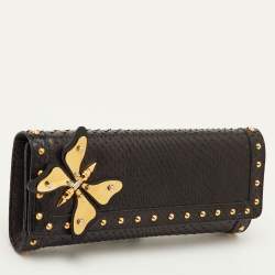 Pre Owned حقيبة كلتش غوتشى برودواى سويدي وردي جي متداخلة مزخرفة كريستال 