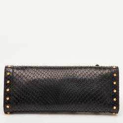 Pre Owned حقيبة كلتش غوتشى برودواى سويدي وردي جي متداخلة مزخرفة كريستال 