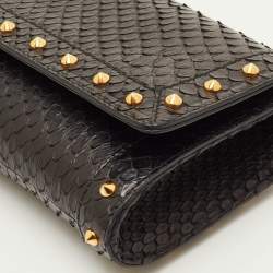 Pre Owned حقيبة كلتش غوتشى برودواى سويدي وردي جي متداخلة مزخرفة كريستال 