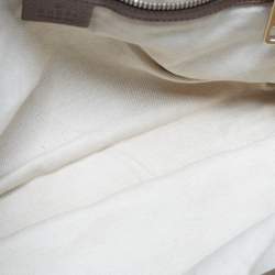 Pre Owned Gucci Bamboo Shopper Brown Leather Medium Tote