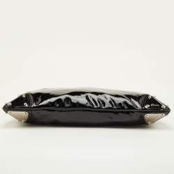 Pre Owned Gucci Romy Black Patent Leather Satchel