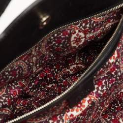 Pre Owned Gucci Romy Black Patent Leather Satchel