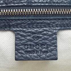 مملوكة مسبقًا Gucci GG Marmont Black Leather Flap Shoulder Bag