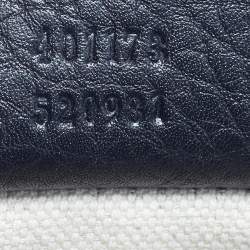 مملوكة مسبقًا Gucci GG Marmont Black Leather Flap Shoulder Bag