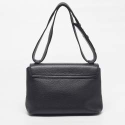 مملوكة مسبقًا Gucci GG Marmont Black Leather Flap Shoulder Bag