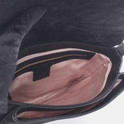 مملوكة مسبقًا Gucci Black Medium Suede Arli Crossbody