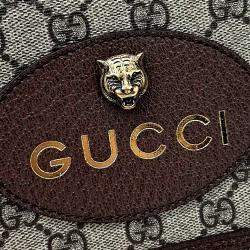 Pre Owned حقيبة ماسنجر من غوتشي جلد بني وبي في سي جي جي سوبريم