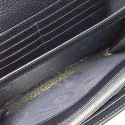 Pre Owned حقيبة سلسلة صغيرة ديونيسوس مصنوعة من الجلد والبي في سي بألوان البيج والأزرق الغامق من غوتشي