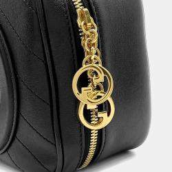 Pre Owned Gucci Black Leather Blondie Top Handle Bag