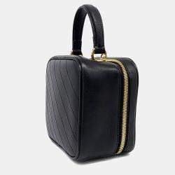 Pre Owned Gucci Black Leather Blondie Top Handle Bag