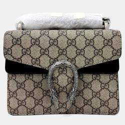 Pre Owned Gucci Beige PVC Dionysus Shoulder and Crossbody Bag