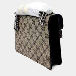 Pre Owned Gucci Beige PVC Dionysus Shoulder and Crossbody Bag
