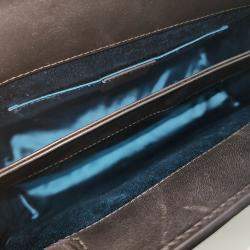 مملوكة مسبقًا Gucci Black Suede Ophidia GG Suede Shoulder Bag