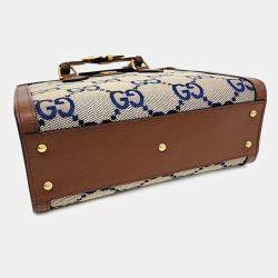 مملوكة مسبقًا Gucci Brown Bamboo and Coated Canvas Diana Tote and Shoulder Bag
