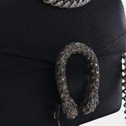Pre Owned Gucci Black Small Leather Dionysus  Crossbody