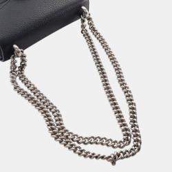 Pre Owned Gucci Black Small Leather Dionysus  Crossbody