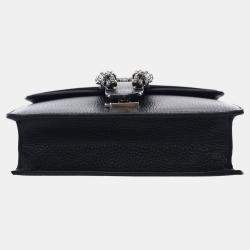 Pre Owned Gucci Black Small Leather Dionysus  Crossbody