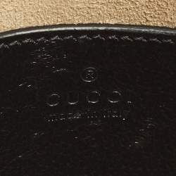 Pre Owned Gucci Bamboo Diana Mini Black Leather Dome Satchel