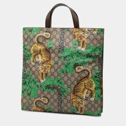 Pre Owned حقيبة غوتشي بُني جي جي سوبريم بنجال قابلة للتحويل