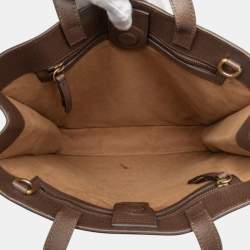 Pre Owned Gucci Brown GG Supreme Bengal Convertible Tote